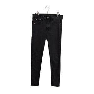 Rag & Bone Skinny Jeans Womens 29 Black High Rise Ankle Made in USA